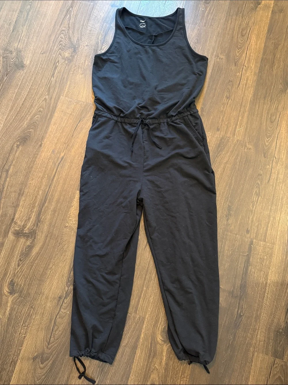 Nike Black Sleeveless Drawstring Jumpsuit Romper - Picture 1 of 4